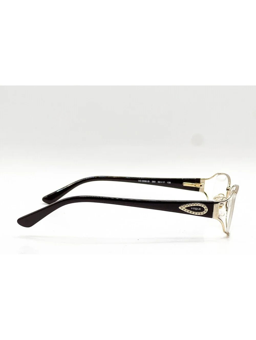 Vogue VO 3896-BI 280 Gold Brown Authentic Eyeglass Frames 52-17
